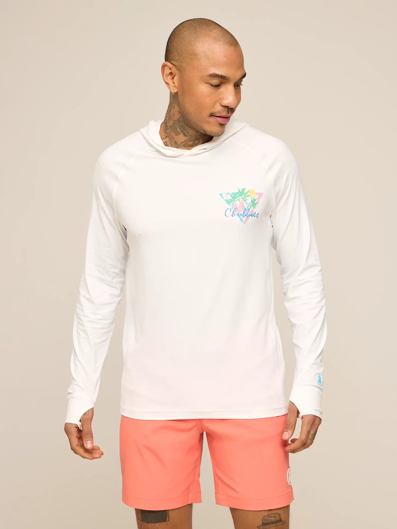 White Chubbies Tacking Toward long-sleeve sun hoodie